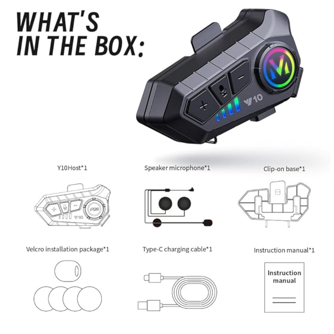 HELMET INTERCOM Y10