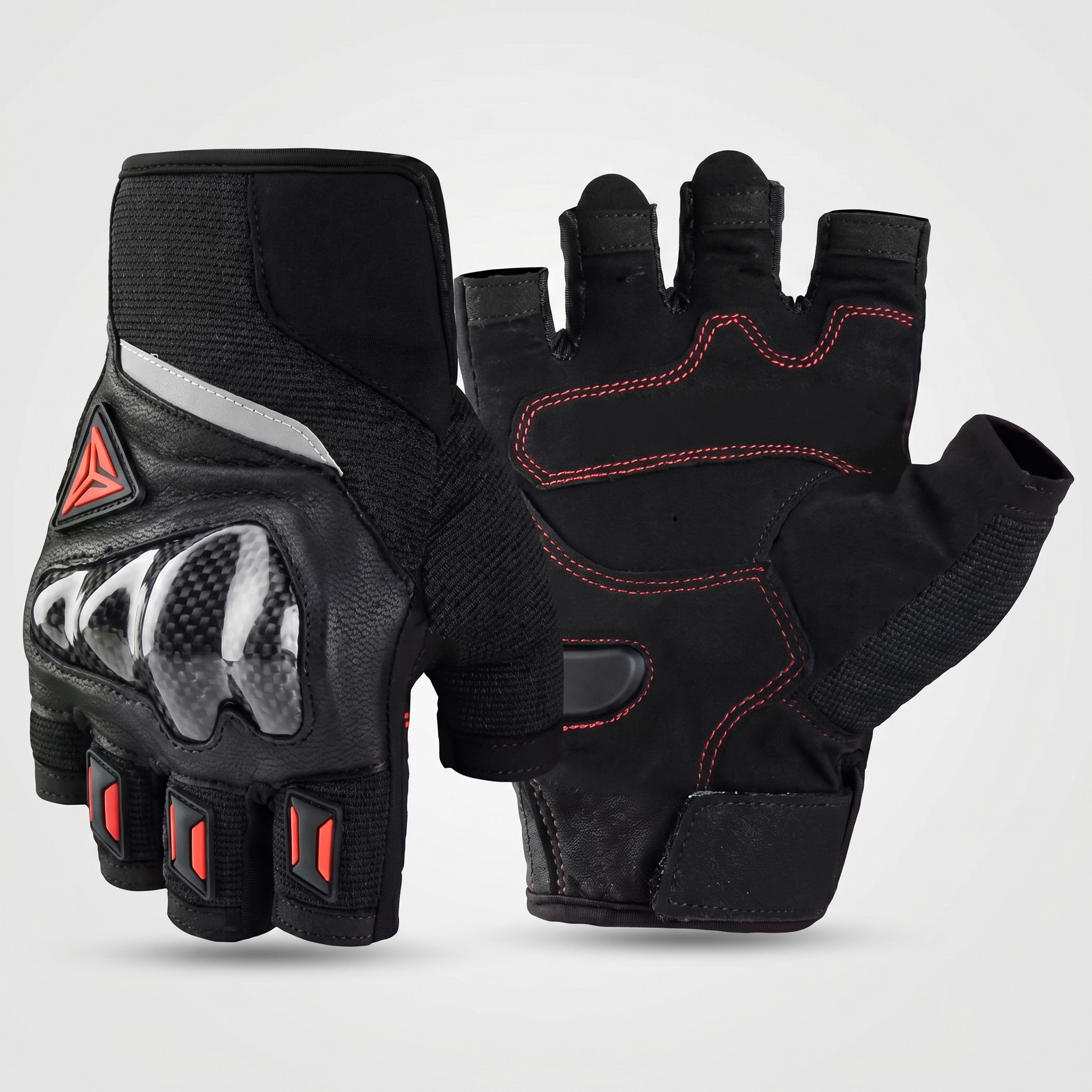 Breathable Fingerless Riding Gloves