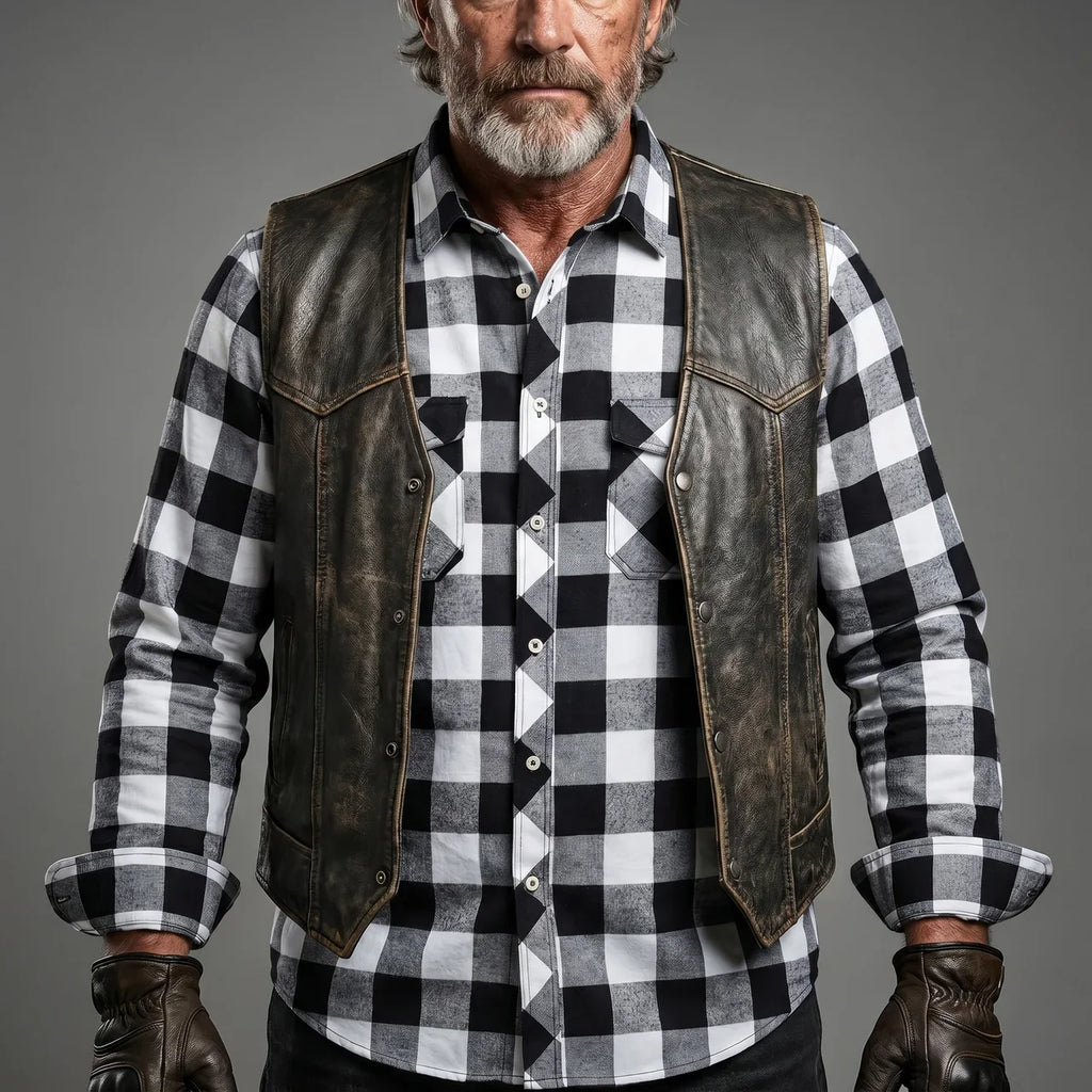 Plaid Motorcycle Shirt