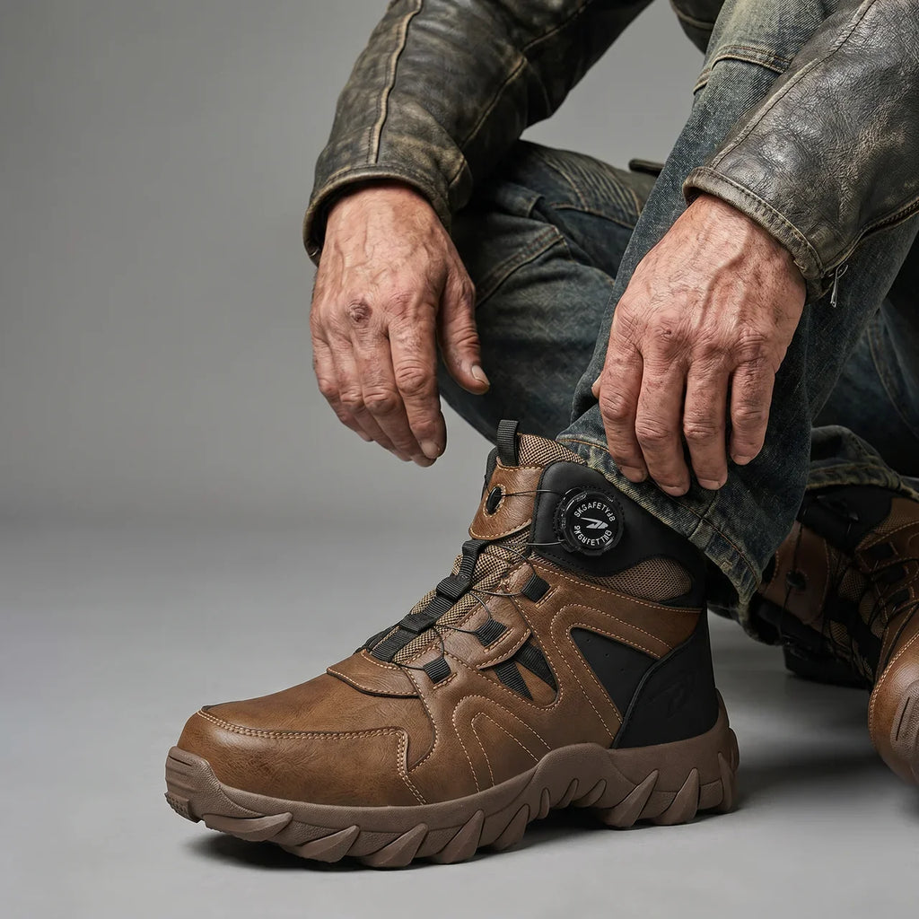 Rugged Protective Riding Boots