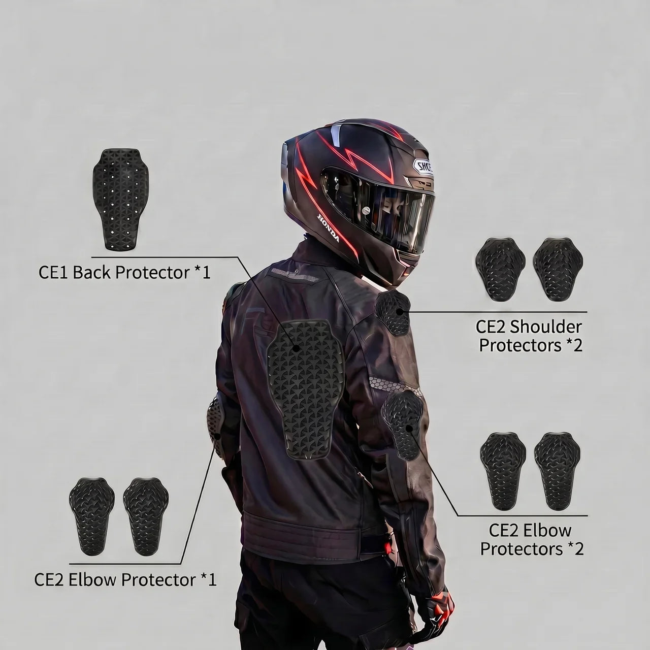 Protective Breathable Mesh Motorcycle Jacket