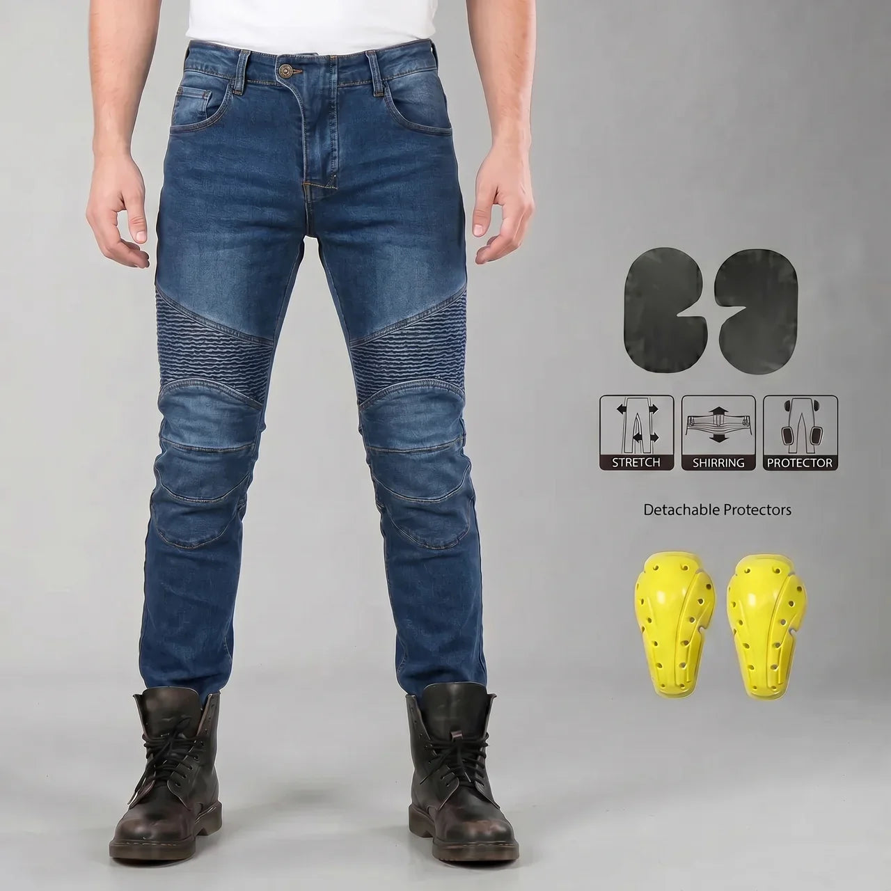 Men’s Armored Stretch Motorcycle Jeans