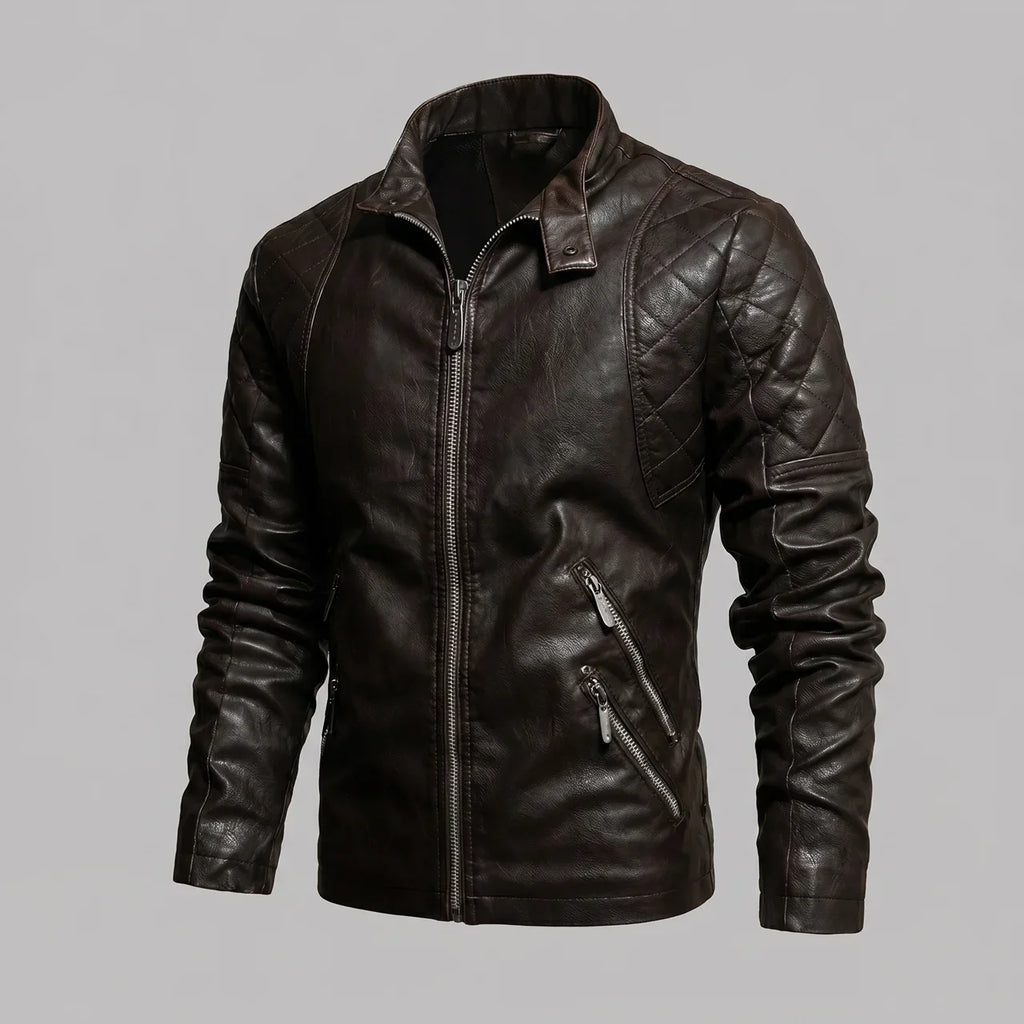 Quilted Vintage Moto Jacket