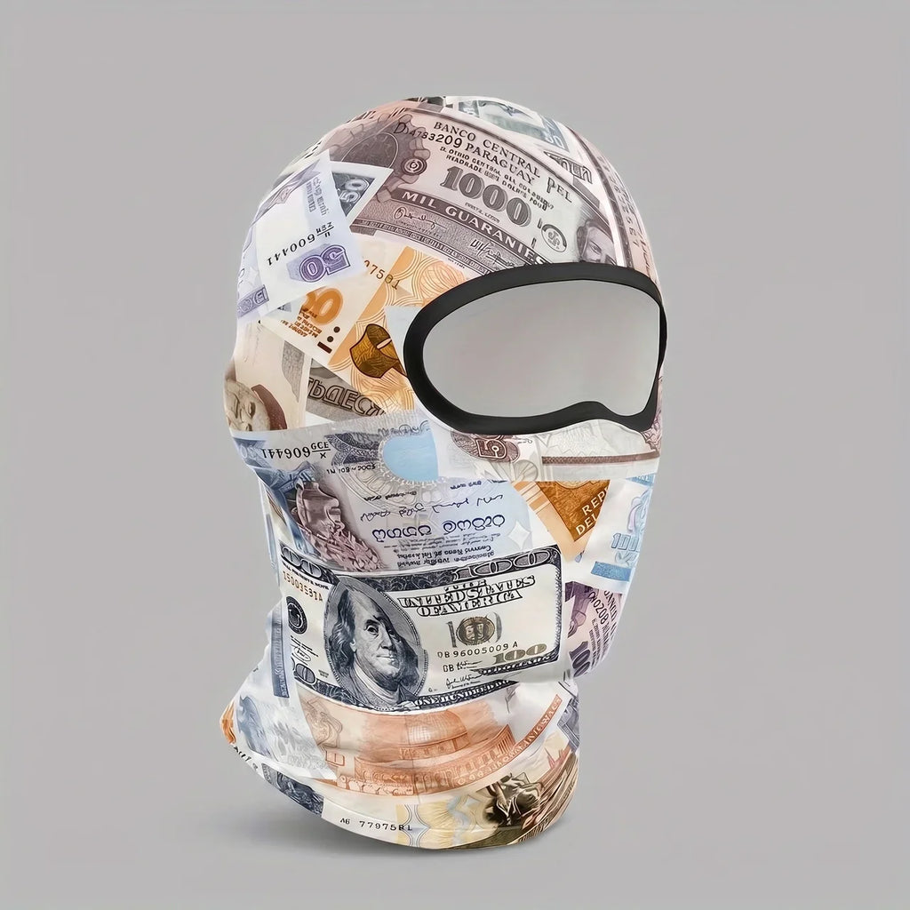 Money-Print Riding Balaclava