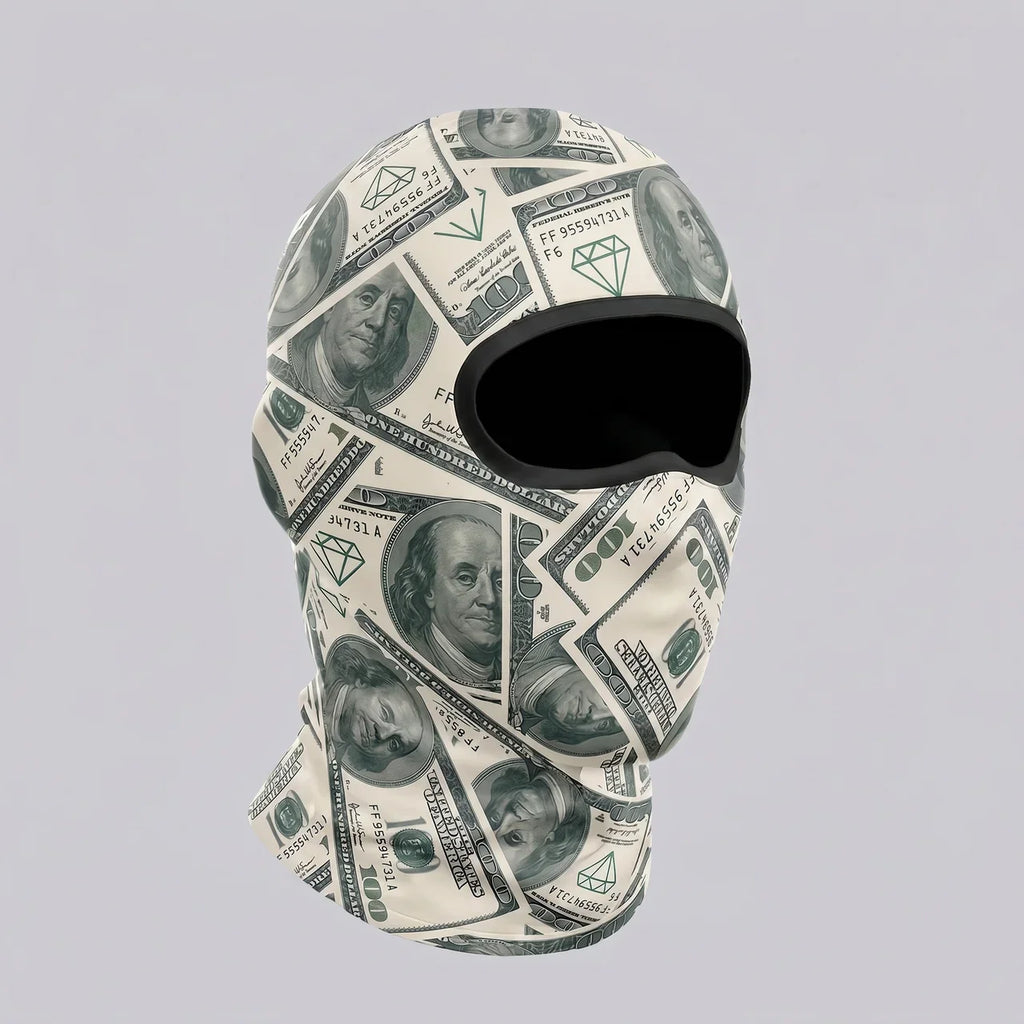 Money-Print Riding Balaclava