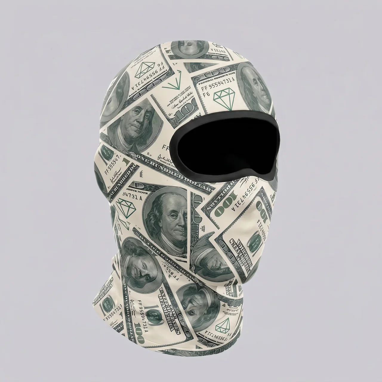 Money-Print Riding Balaclava
