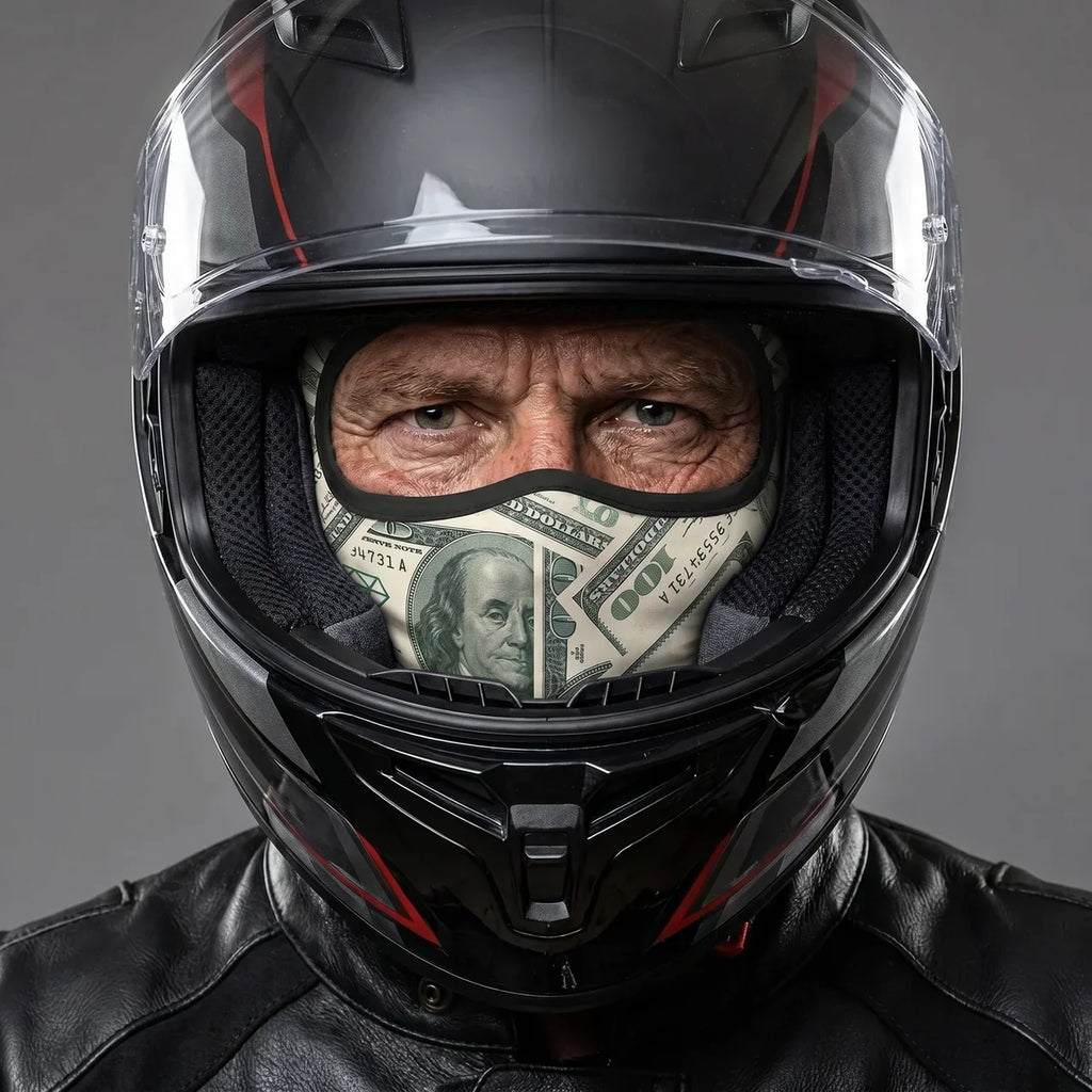 Money-Print Riding Balaclava