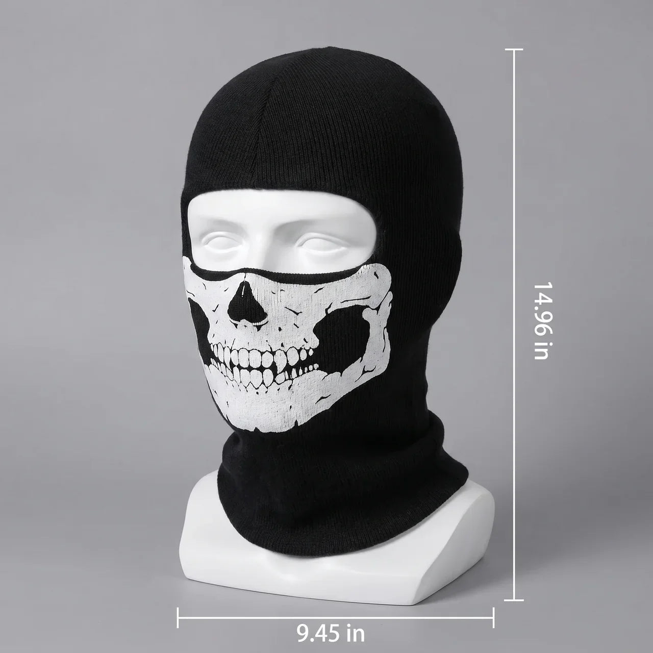 Skull-Graphic Moto Balaclava