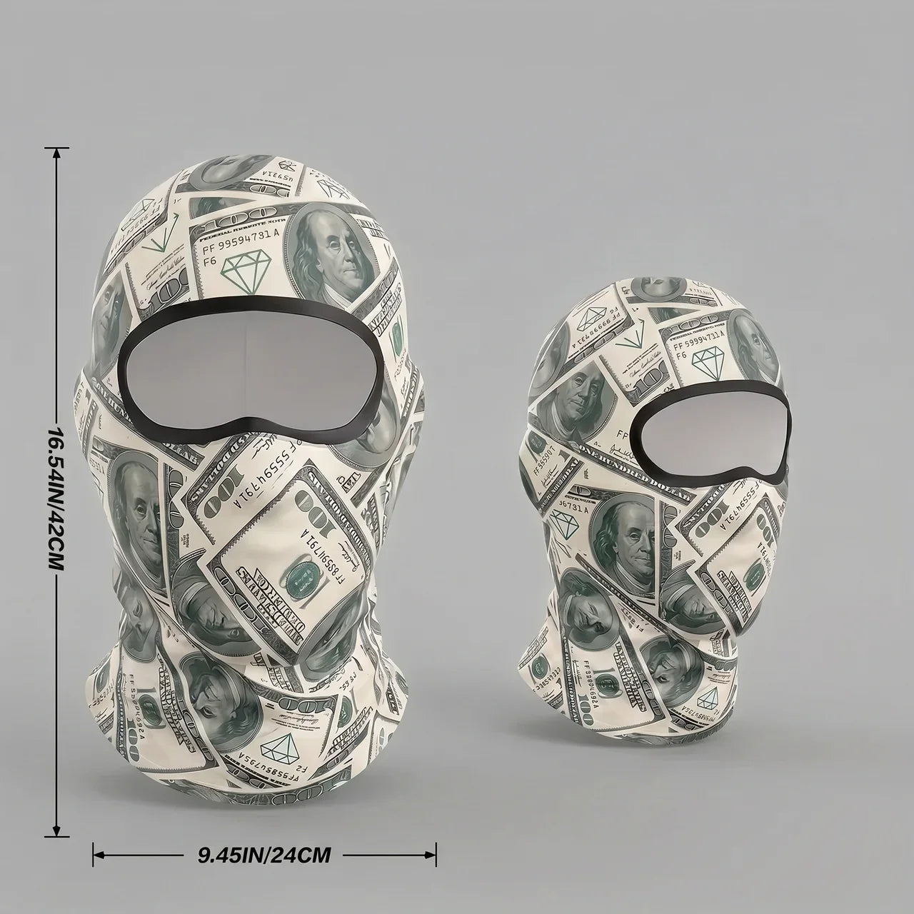 Money-Print Riding Balaclava