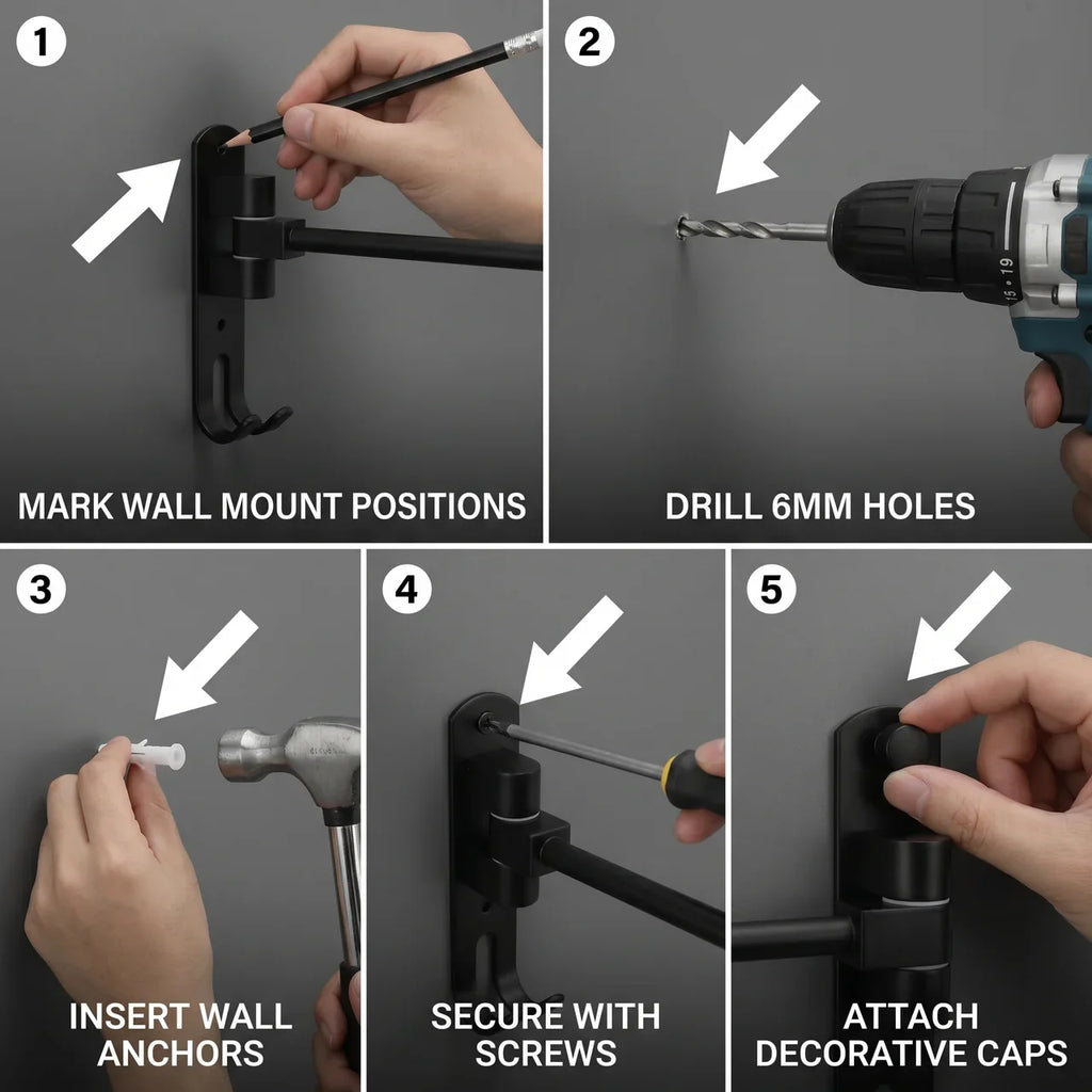 Swivel Helmet Wall Hanger