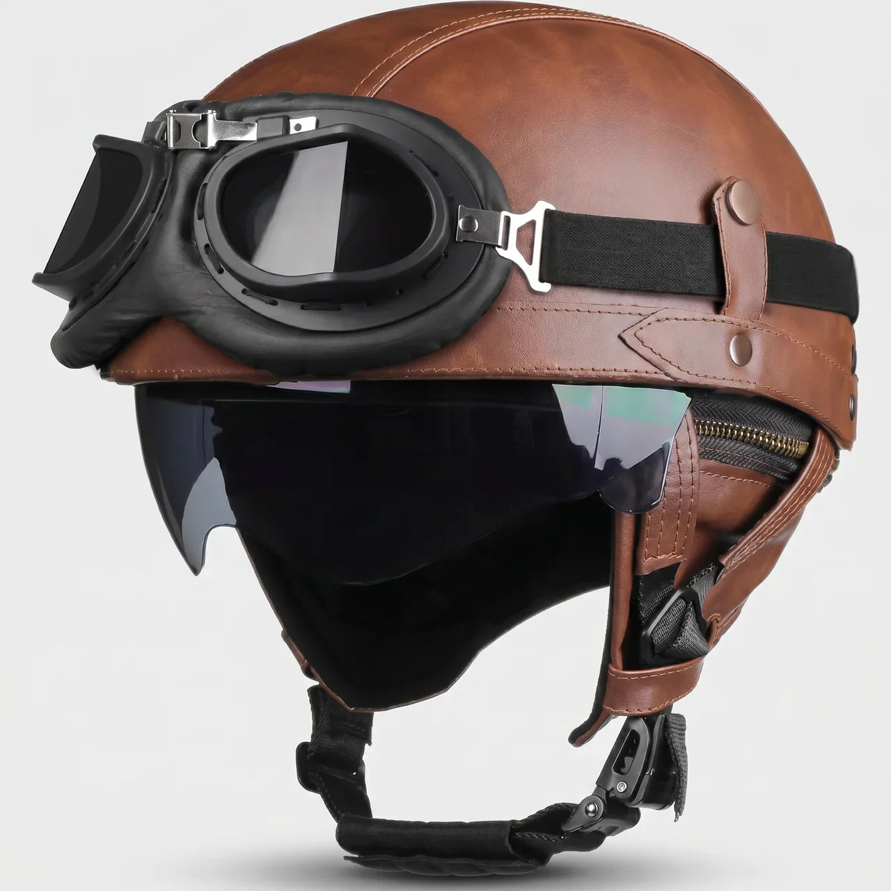 Aviator Visor Half Helmet