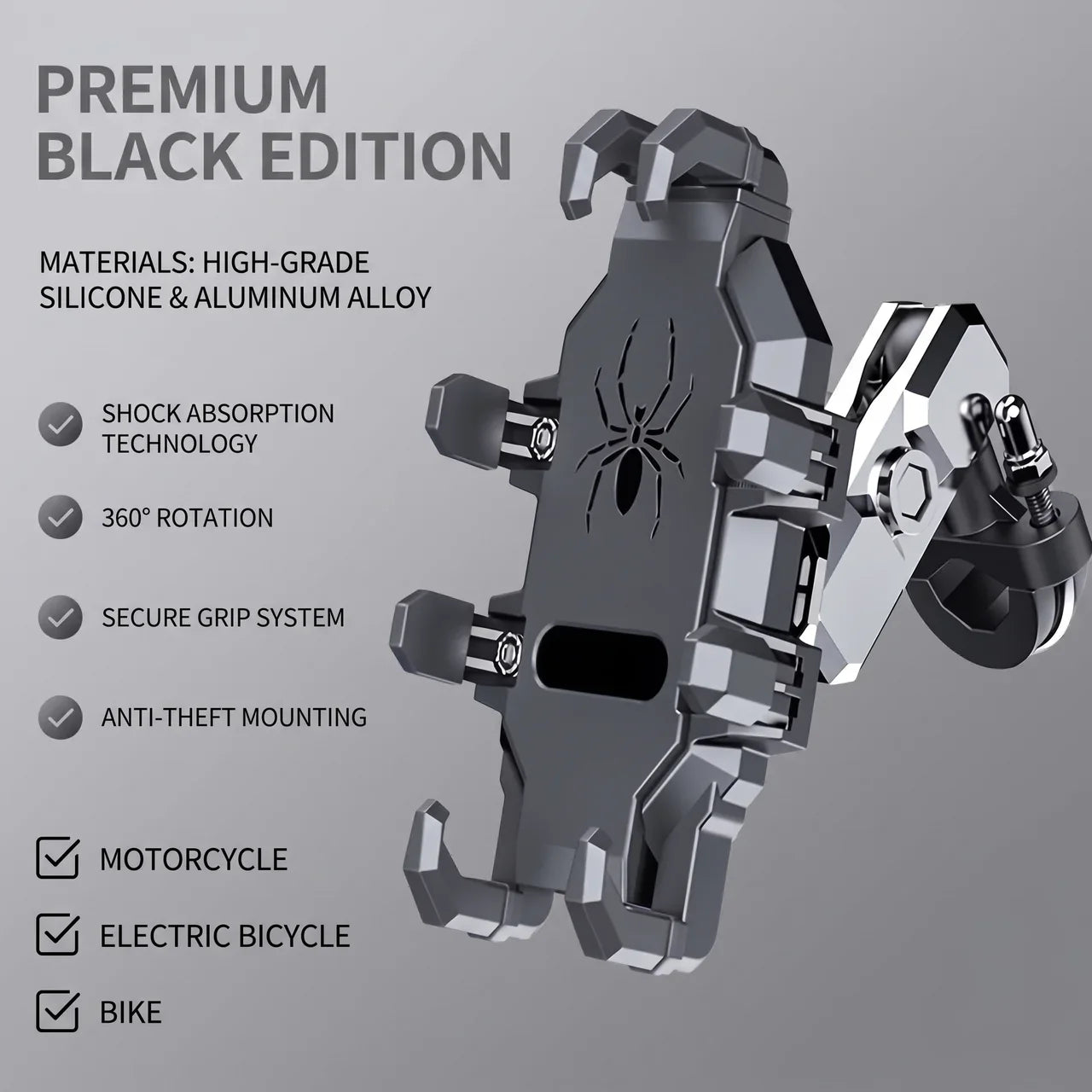 GripLock Anti-Vibration Phone Mount