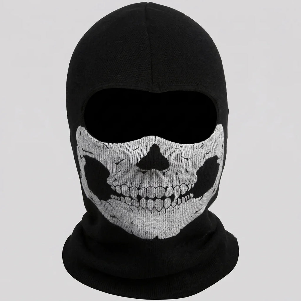 Skull-Graphic Moto Balaclava