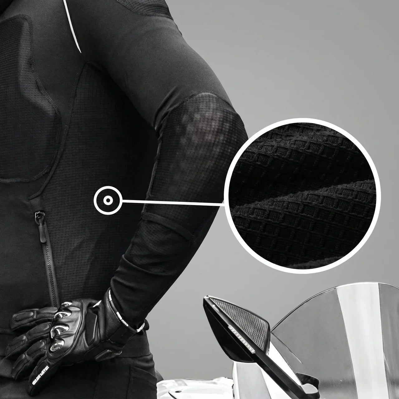 Men’s Armored Breathable Motorcycle Jacket